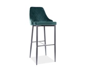Signal Barová židle Trix B H-1 Černá/Zelená
