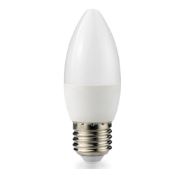 LED žárovka - ecoPLANET - E27 - 10W - svíčka - 880Lm - teplá bílá