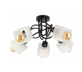 LED stropní lampa LOFT - 5xE27 - CUBE WHITE