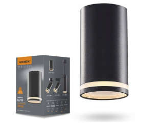 LED stropní bodové svítidlo 1xGU10 - černé