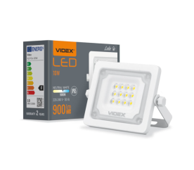 LED reflektor 10W - 900 lm - IP65 - bílý