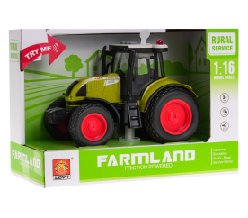Interaktivní dětský traktor 3+ model 1:16 + zvuky světla + gumové pneumatiky + zadní pohon