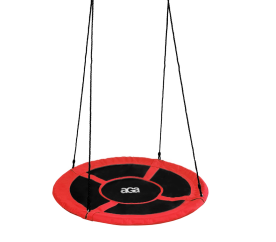 Aga Závěsný houpací kruh 120 cm Červený