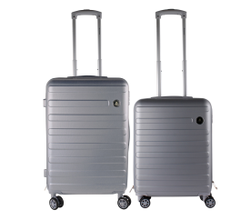 Linder Exclusiv Sada cestovních kufrů Diamond MC3082 Stříbrná