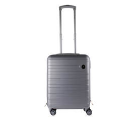 Linder Exclusiv Cestovní kufr Diamond Stříbrný 55x40x20 cm