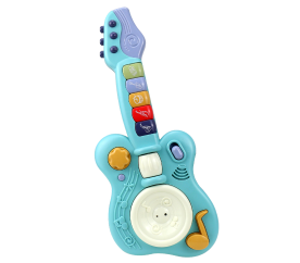 Aga4Kids Dětská interaktivní kytara Modrá