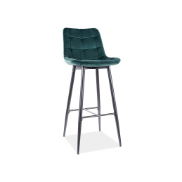 Signal Barová židle Chic H-1 Černá/Zelená