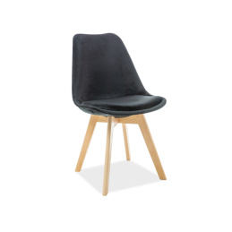 Signal Jídelní židle Dior Velvet Buk/Černá 105