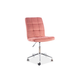 Signal Kancelářská židle Q-020 Velvet Růžová 52