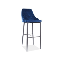 Signal Barová židle Trix B H-1 Černá/Modrá