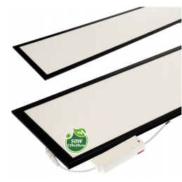 LED panel povrchový - 30x120 - 50W - černý - neutrální bílý