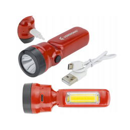 LED dobíjecí svítilna USB + kabel 2v1