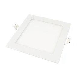Čtvercový zapustný LED panel - 12 W - neutrální bílá
