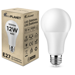 LED žárovka ecoPLANET - E27 - A60 - 15W - 1500Lm - studená bílá