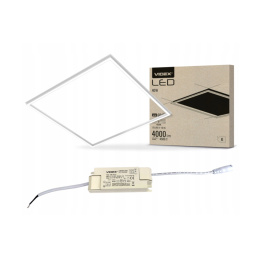 LED panel - 60x60cm - 40W - neutrální bílá - bílý rám