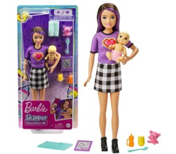 Barbie Skipper chůva + příslušenství pro panenky GRP11 ZA5084 univerzální