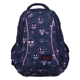 St.RIGHT Školní batoh tříkomorový Emoji